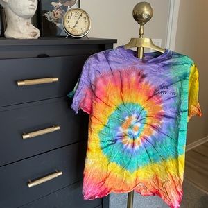 Tye dye p.s I love you shirt